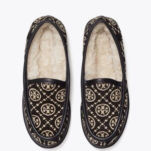 Tory Burch Loafers in Black and Cream Pattern